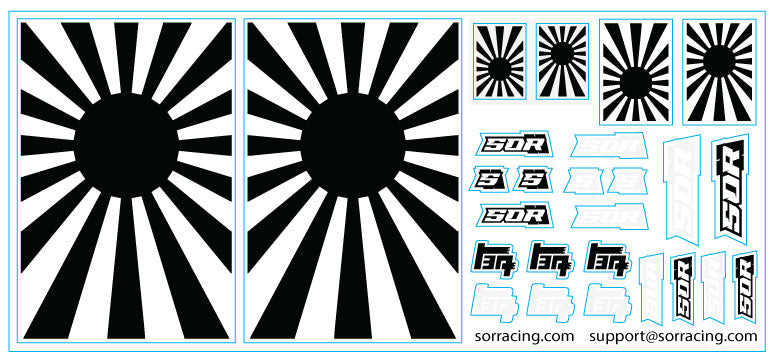 Rising Sun Universal Decal Kit Medium – SOR RC Products