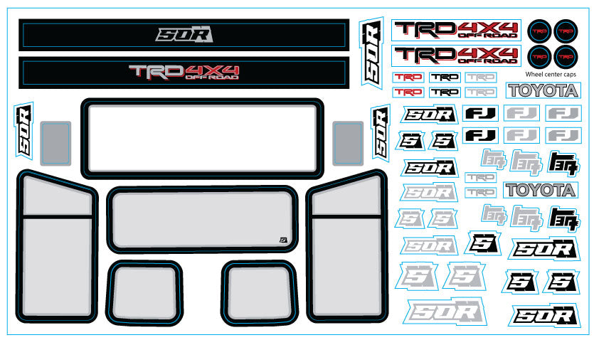 Element RC Zuul Window & Emblem Decal Kit – SOR RC Products