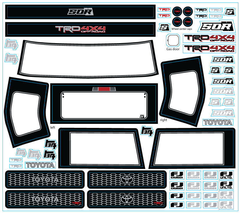 Element RC Utron Window & Emblem Decal Kit – SOR RC Products