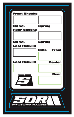 SOR Quicktune Decals (3 Pack)