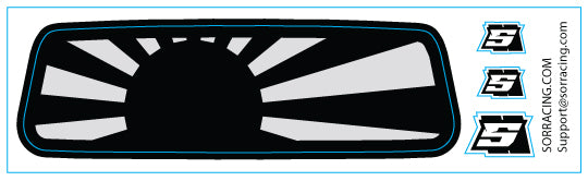 Bushido Rising Sun Tinted Rear Window Decal – SOR RC Products